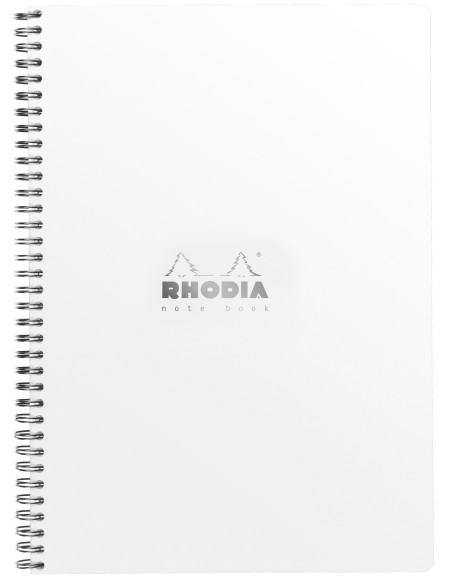 Rhodia Classic Wirebound Notebook - Large - White - Squared